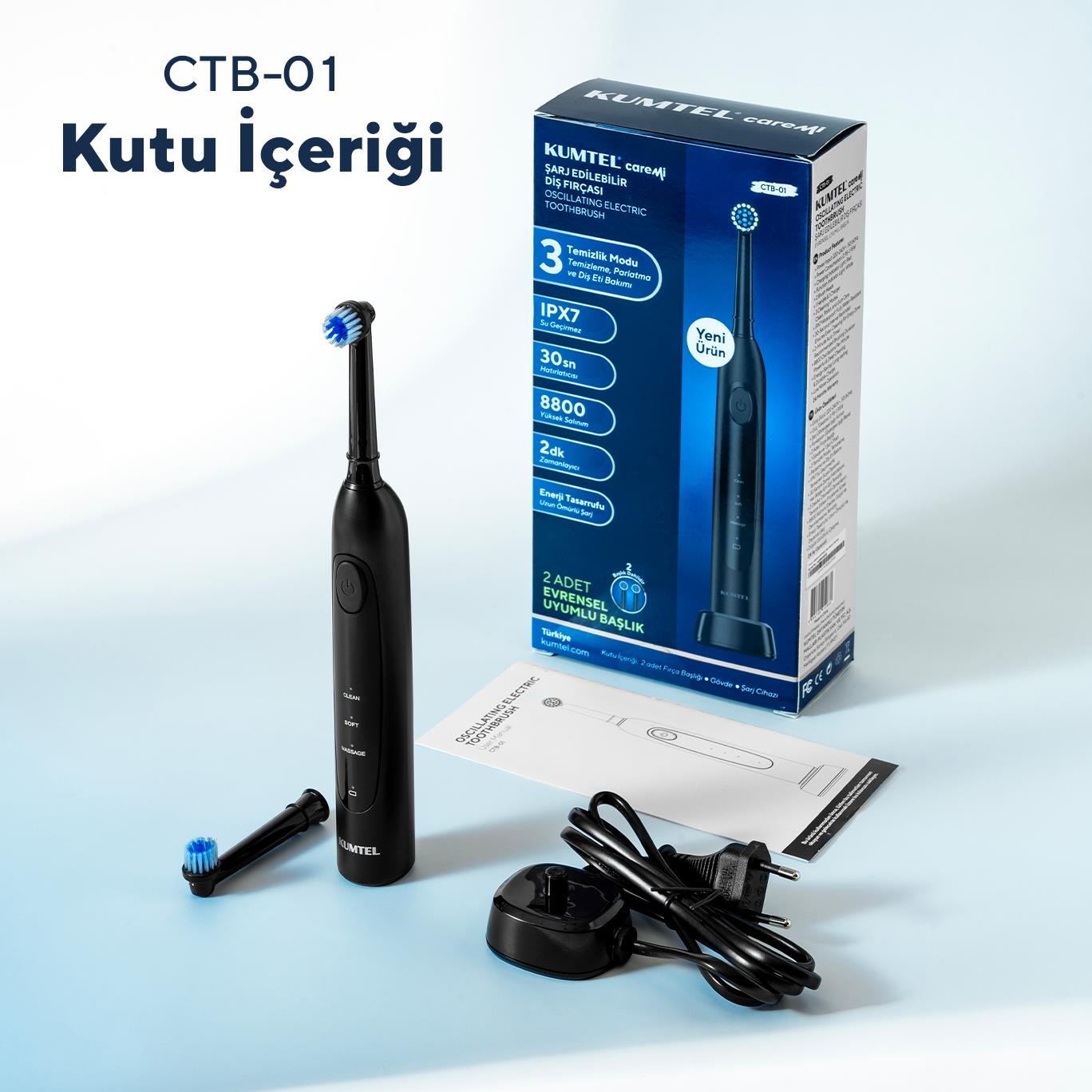 Kumtel Caremi Şarjlı Diş Fırçası CTB-01