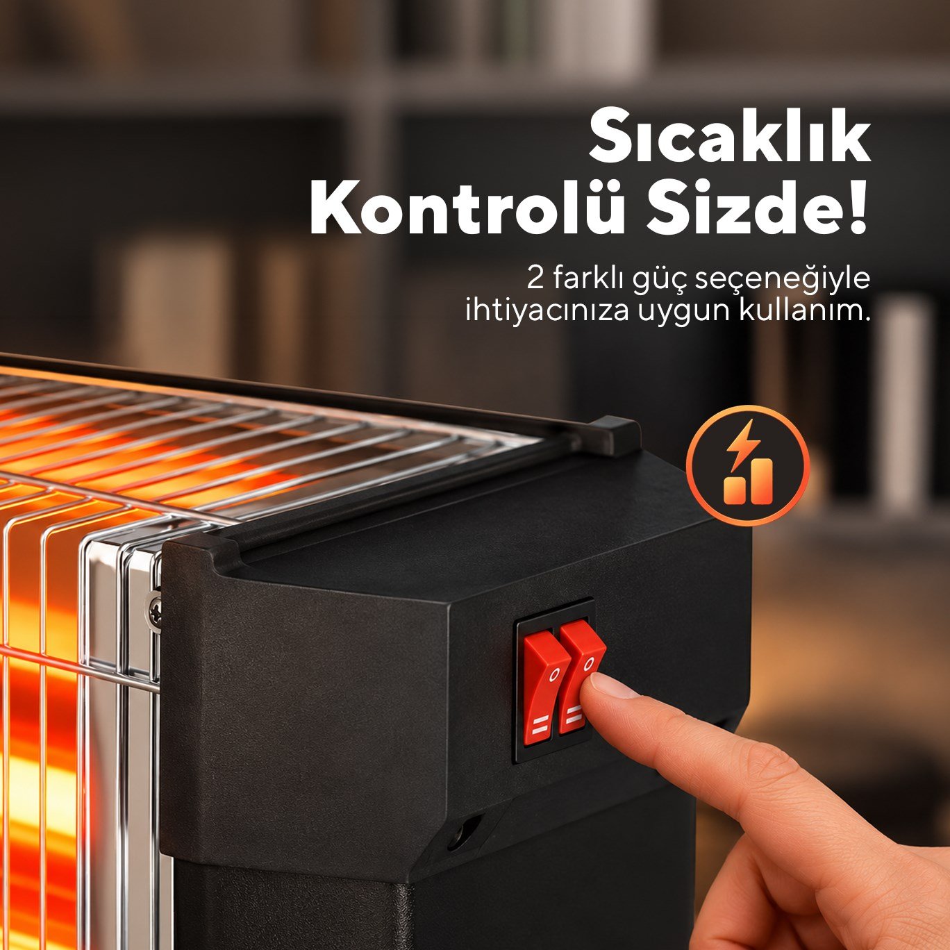 Kumtel Çift Taraflı Isıtıcı 1800 W KS-2740