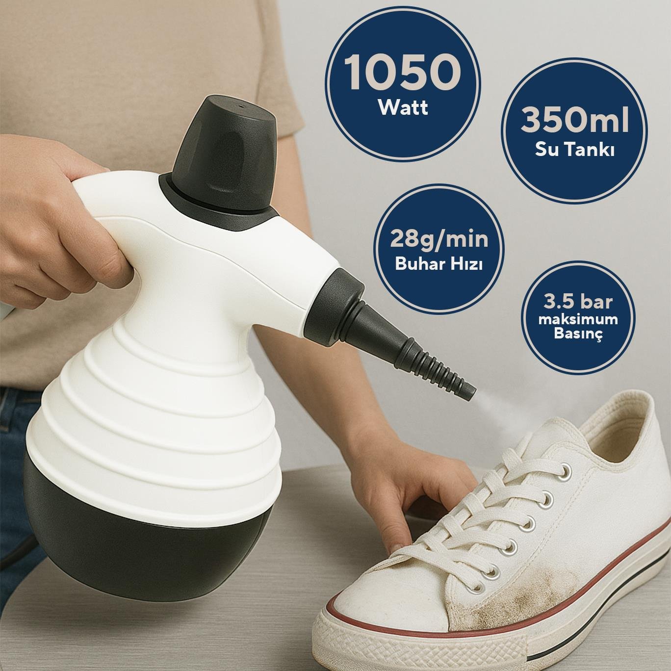 Kumtel Çok Fonksiyonlu Buharlı Temizleyici HSTE-01