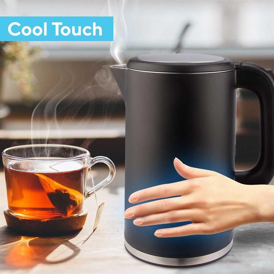 Kumtel Cool Touch Siyah Kettle