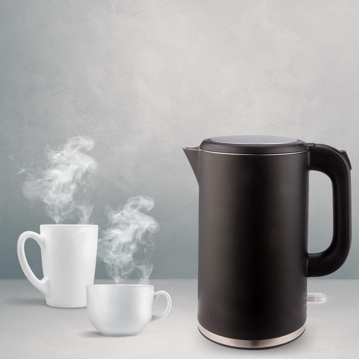 Kumtel Cool Touch Siyah Kettle
