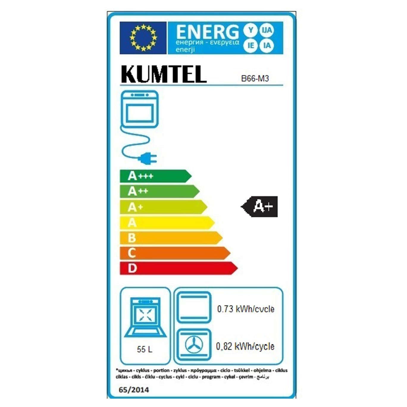Kumtel Digital Beyaz Ankastre Fırın 15 Prog. B66-M3(DDT)