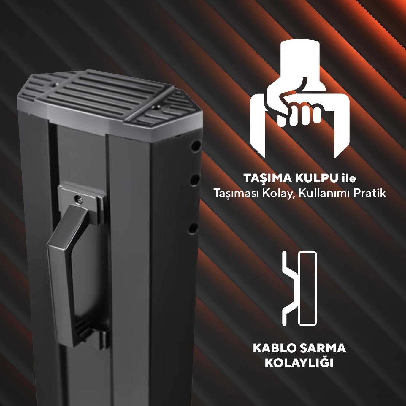 Kumtel Dual Orbit Kule Isıtıcı MH-2300