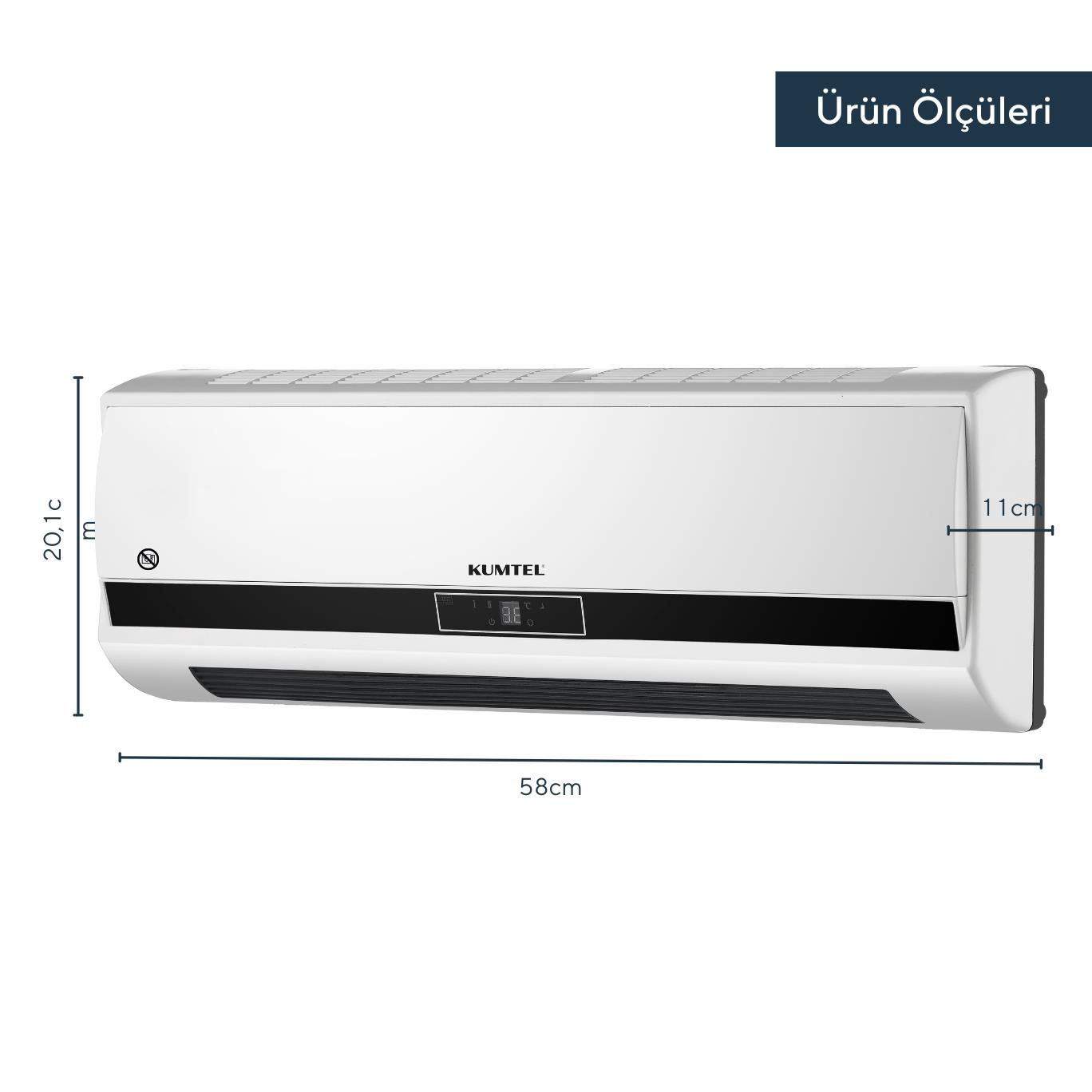 Kumtel Duvara Monte Elektrikli PTC Isıtıcı HDM-01