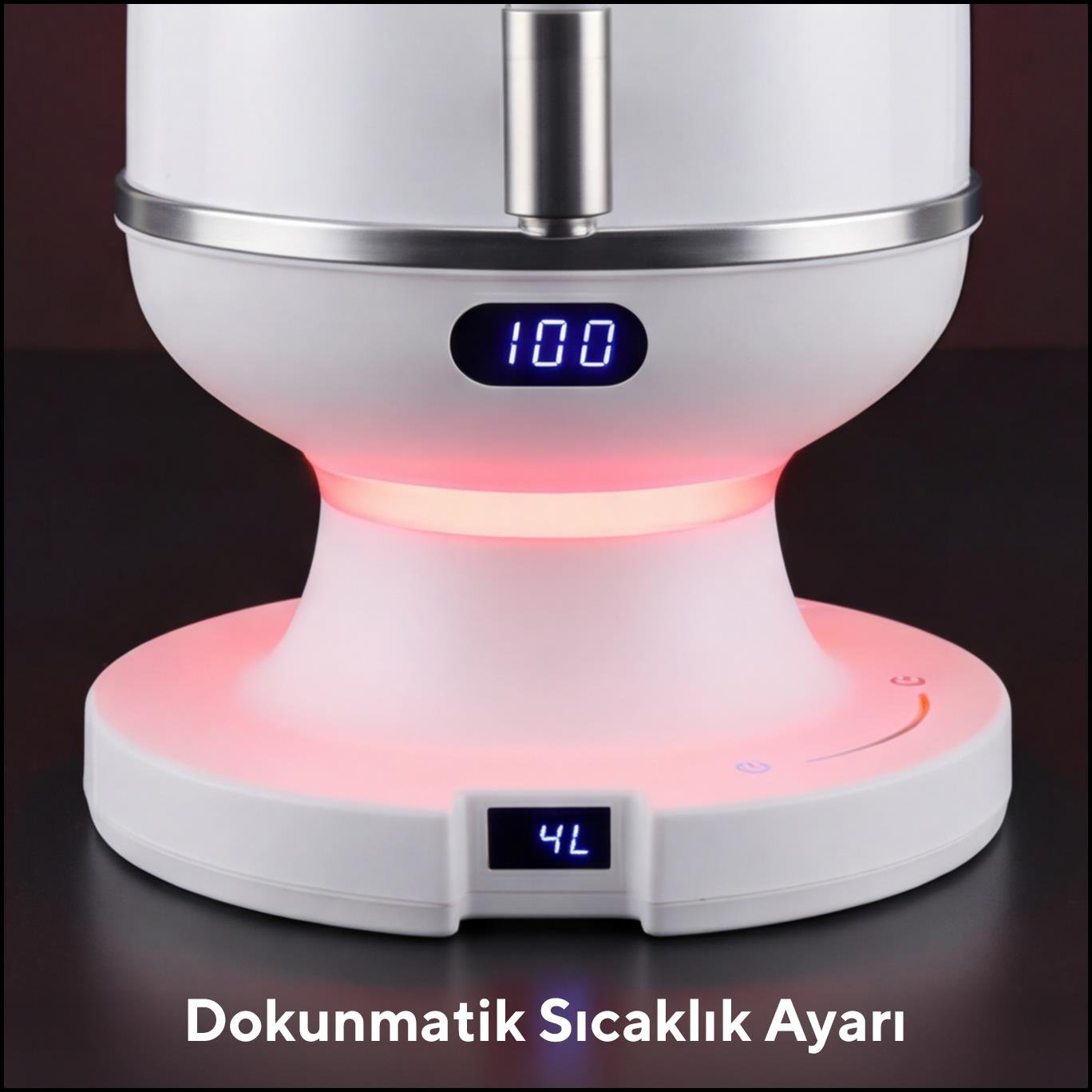 Kumtel Elektrikli Isı Ayarlanabilir Dijital Semaver HSAM-01