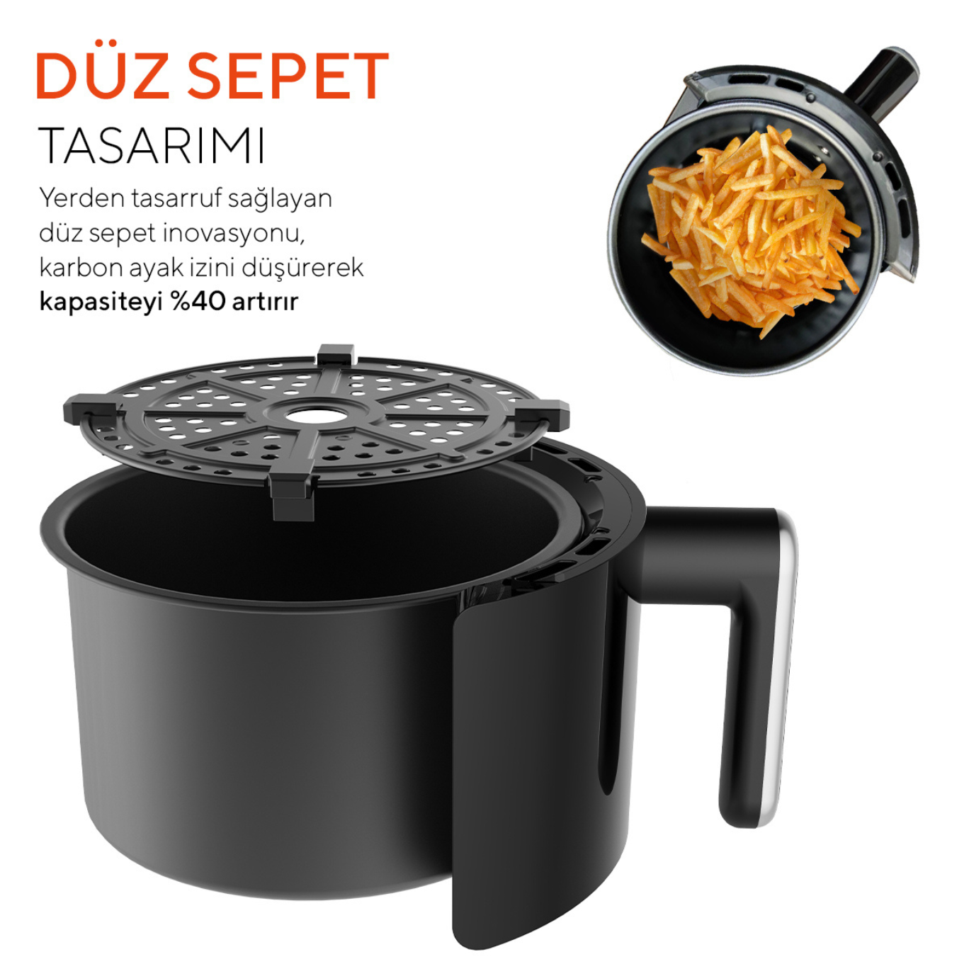 Kumtel Fastfryer 2 Litre ( Yağsız Fritöz Airfryer )