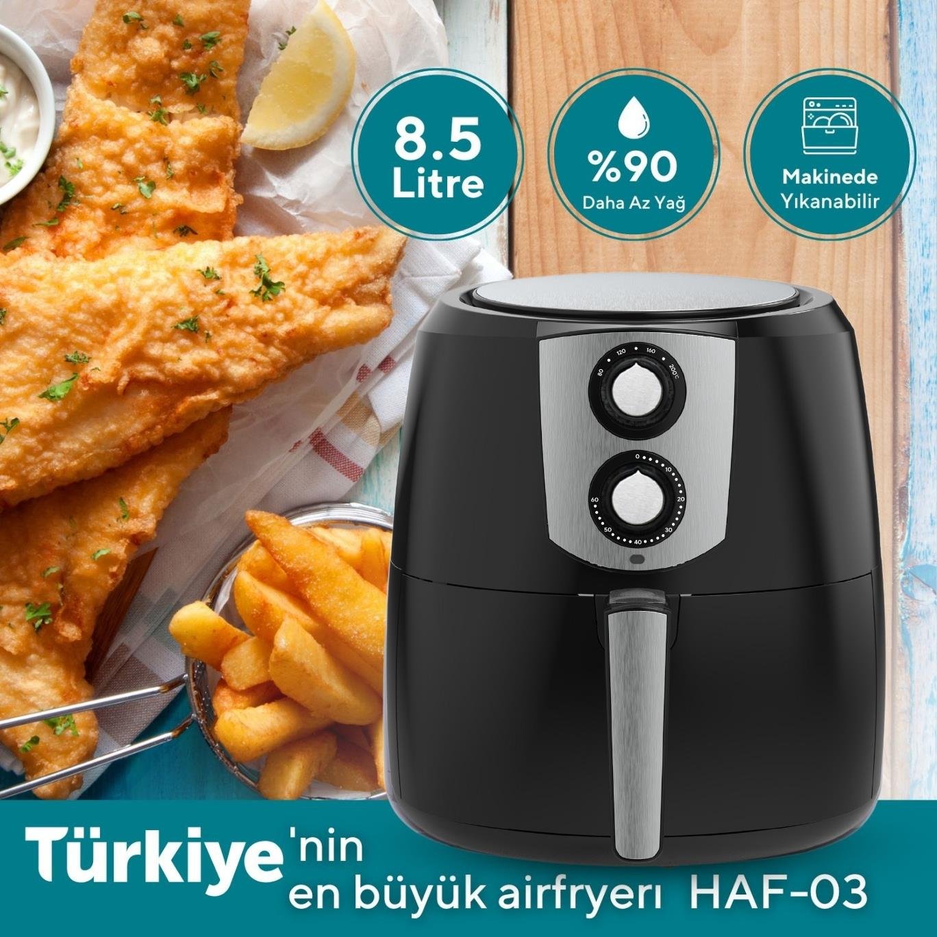 Kumtel Fastfryer XXL 8.5 Litre ( Yağsız Fritöz Airfryer )
