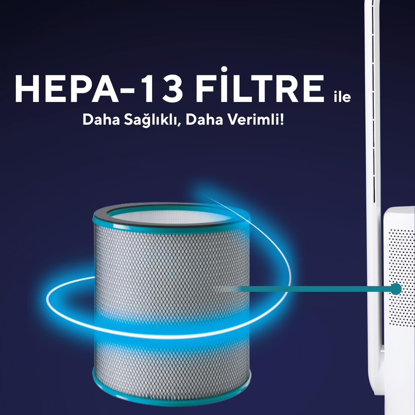 Kumtel Hava Temizleyici ve Vantilatör 2IN1 (Air Purifier & Fan) HBAP-01
