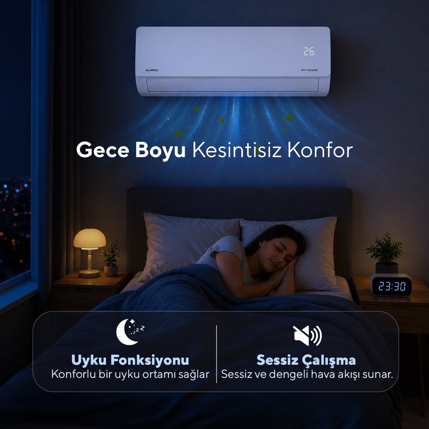 Kumtel Hinoki KMSAC-18 18.000 Btu  A++ Inverter Duvar Tipi Split Klima (Montaj Dahil)