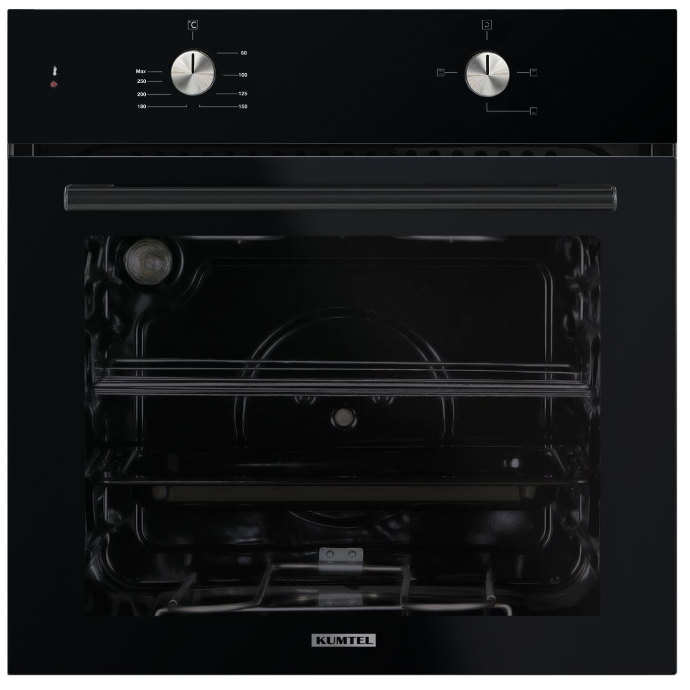 Kumtel Home Siyah Cam Ankastre Set