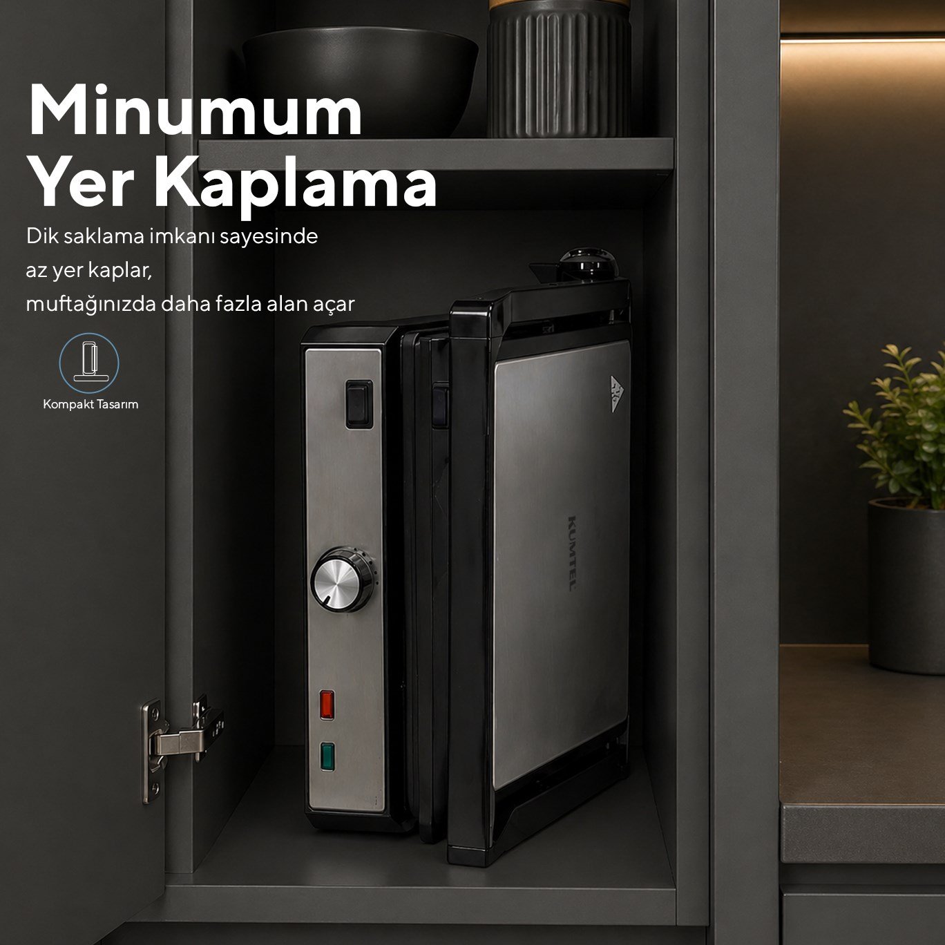 Kumtel Inox Tost ve Izgara Makinesi 2000W TTM-05