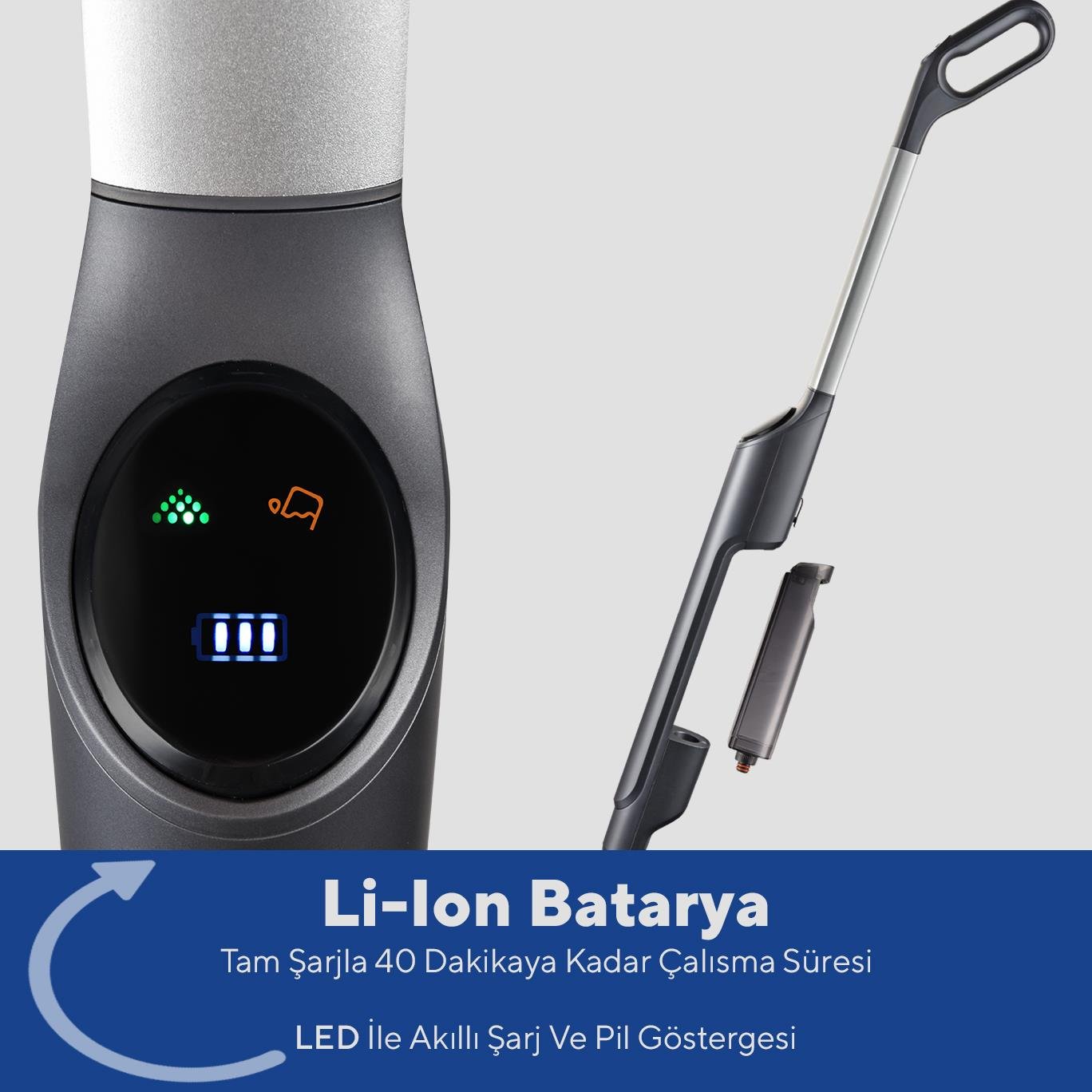 Kumtel Kablosuz Zemin Temizleme Makinesi HCFC-01