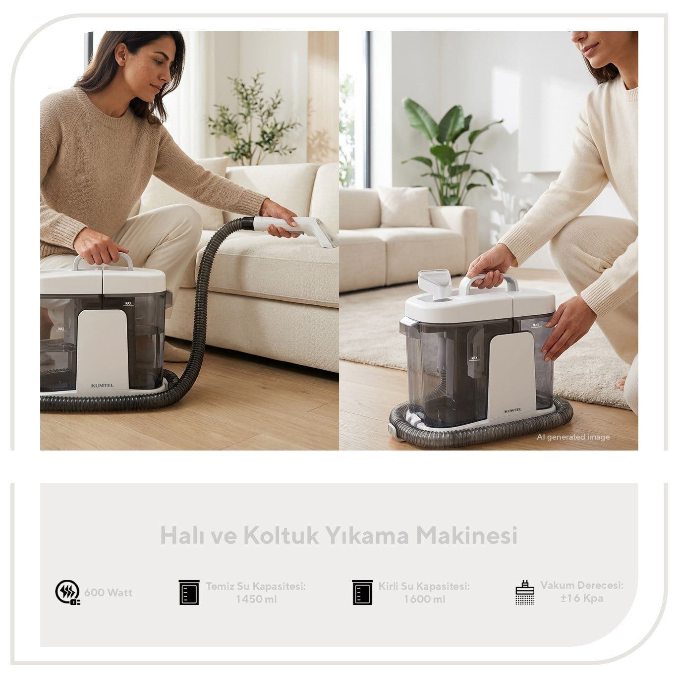 Kumtel Koltuk ve Halı Yıkama Makinesi HCC-05