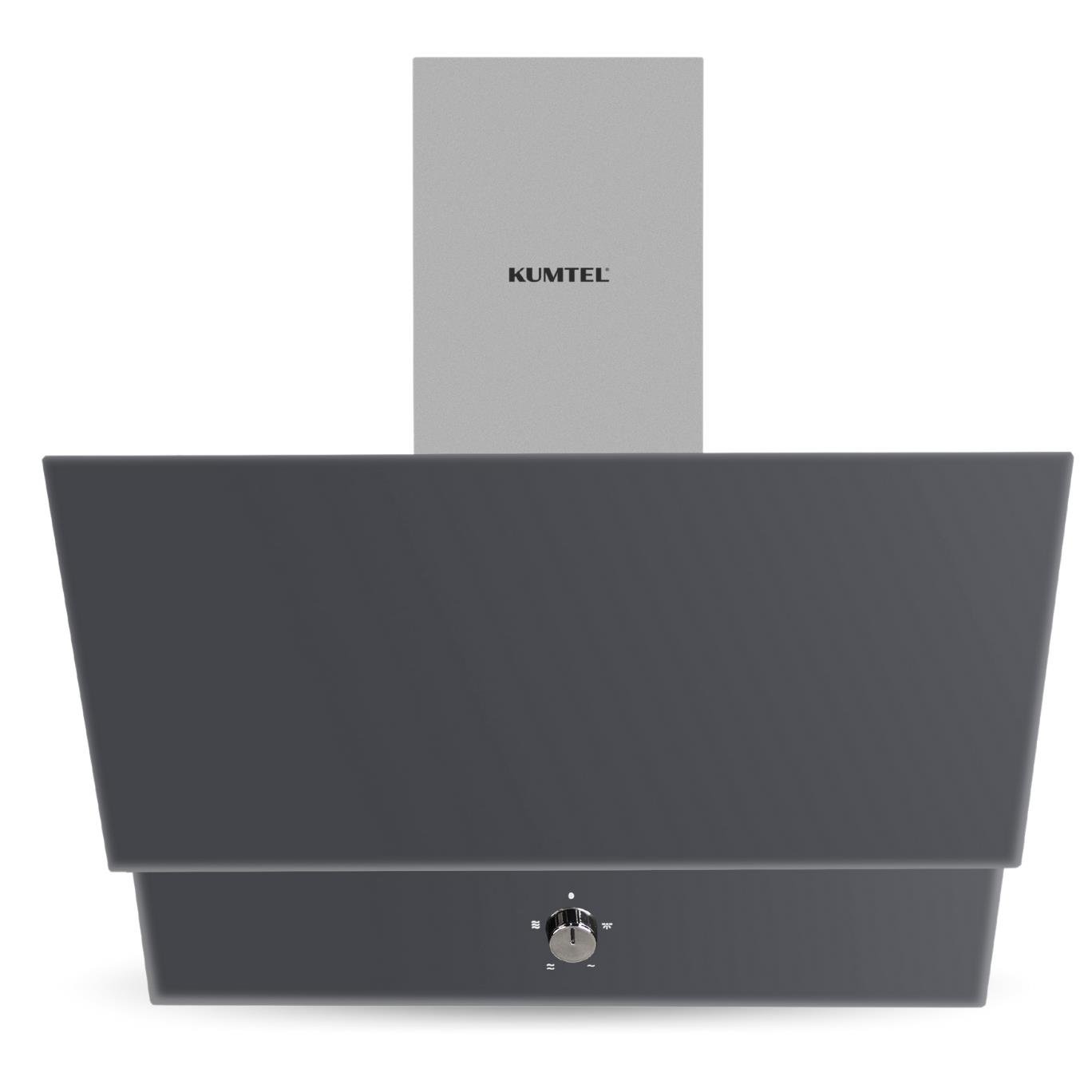 Kumtel Kristal Antrasit (Gri) Cam Ankastre Set