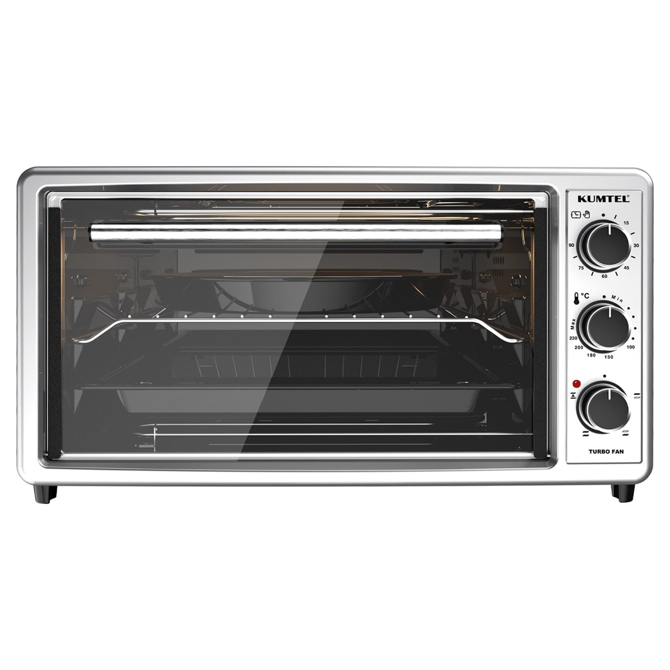 Kumtel LX-3575 45 Litre Gri Turbo Mini Fırın