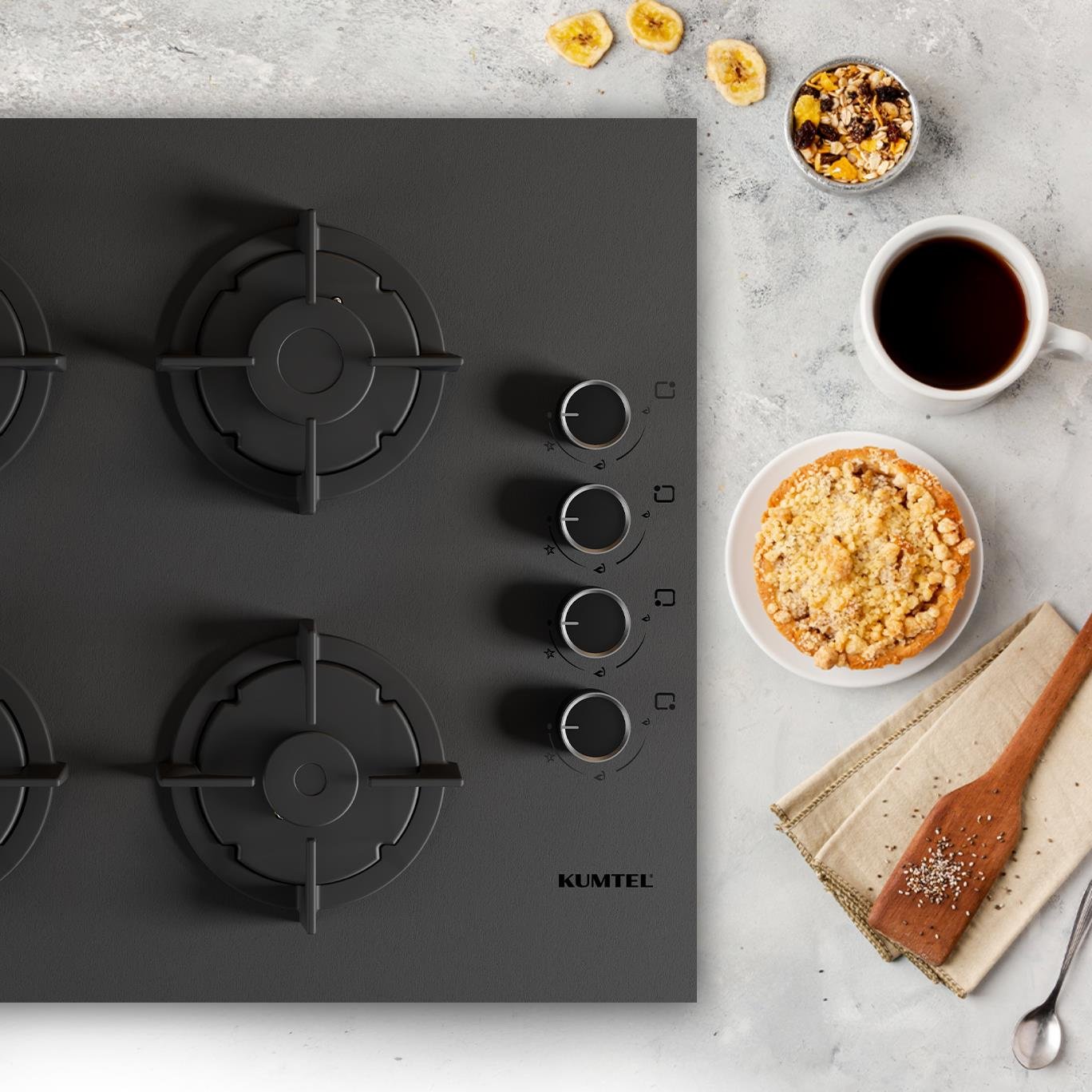 Kumtel Magic Cam Ankastre Ocak KO-40TAHDF