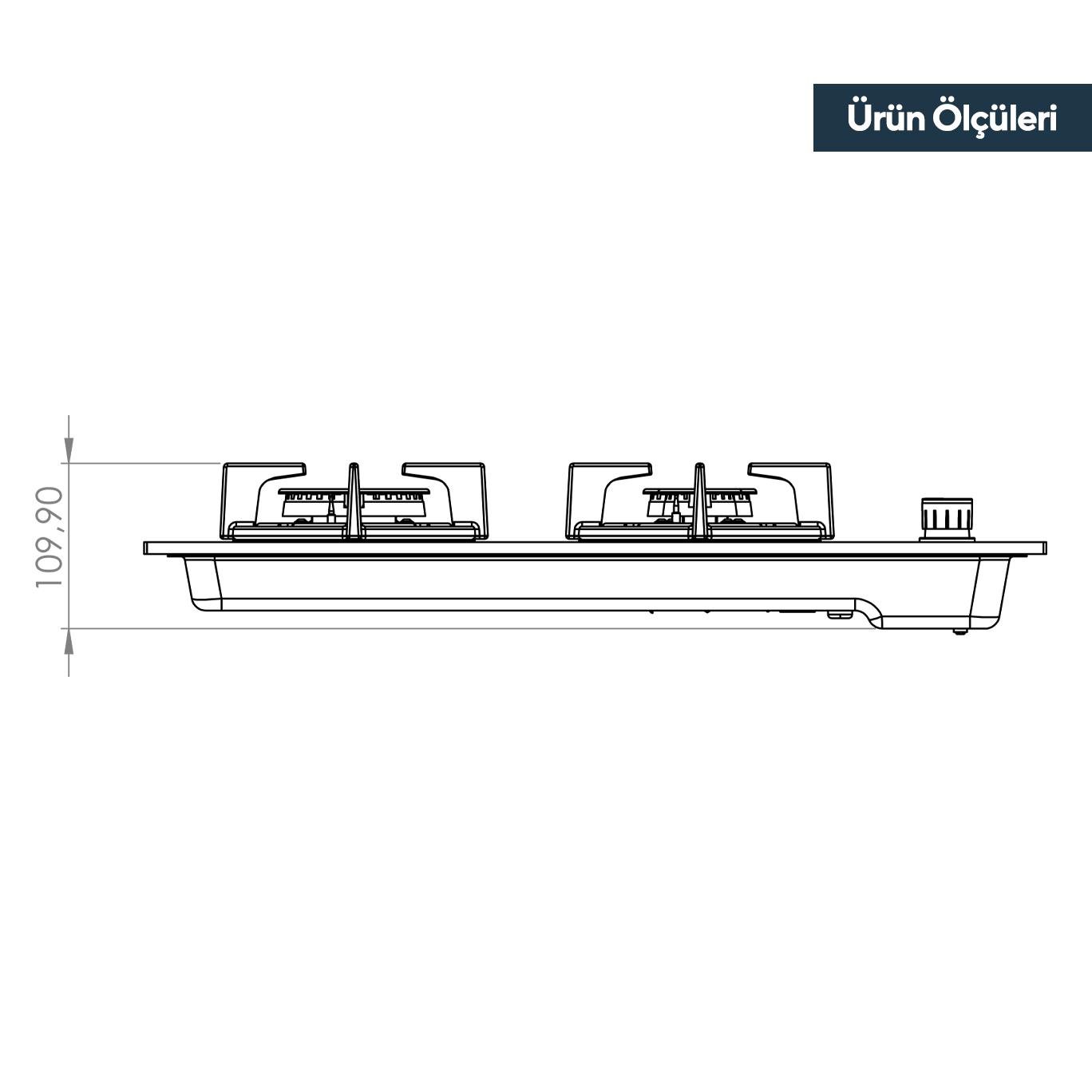 Kumtel Magic Cam Ankastre Ocak KO-40TAHDF