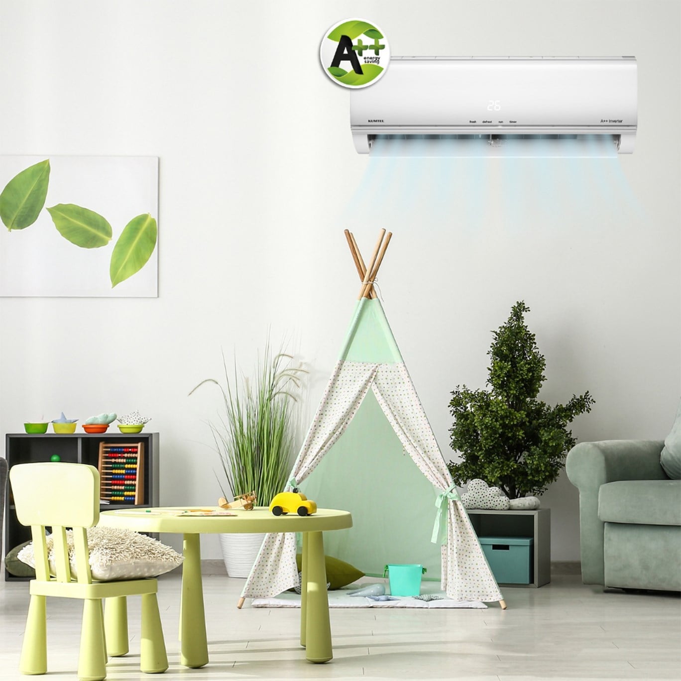 Kumtel Matsu KMSAC-12 12.000 Btu A++ Inverter Duvar Tipi Split Klima (Montaj Dahil)