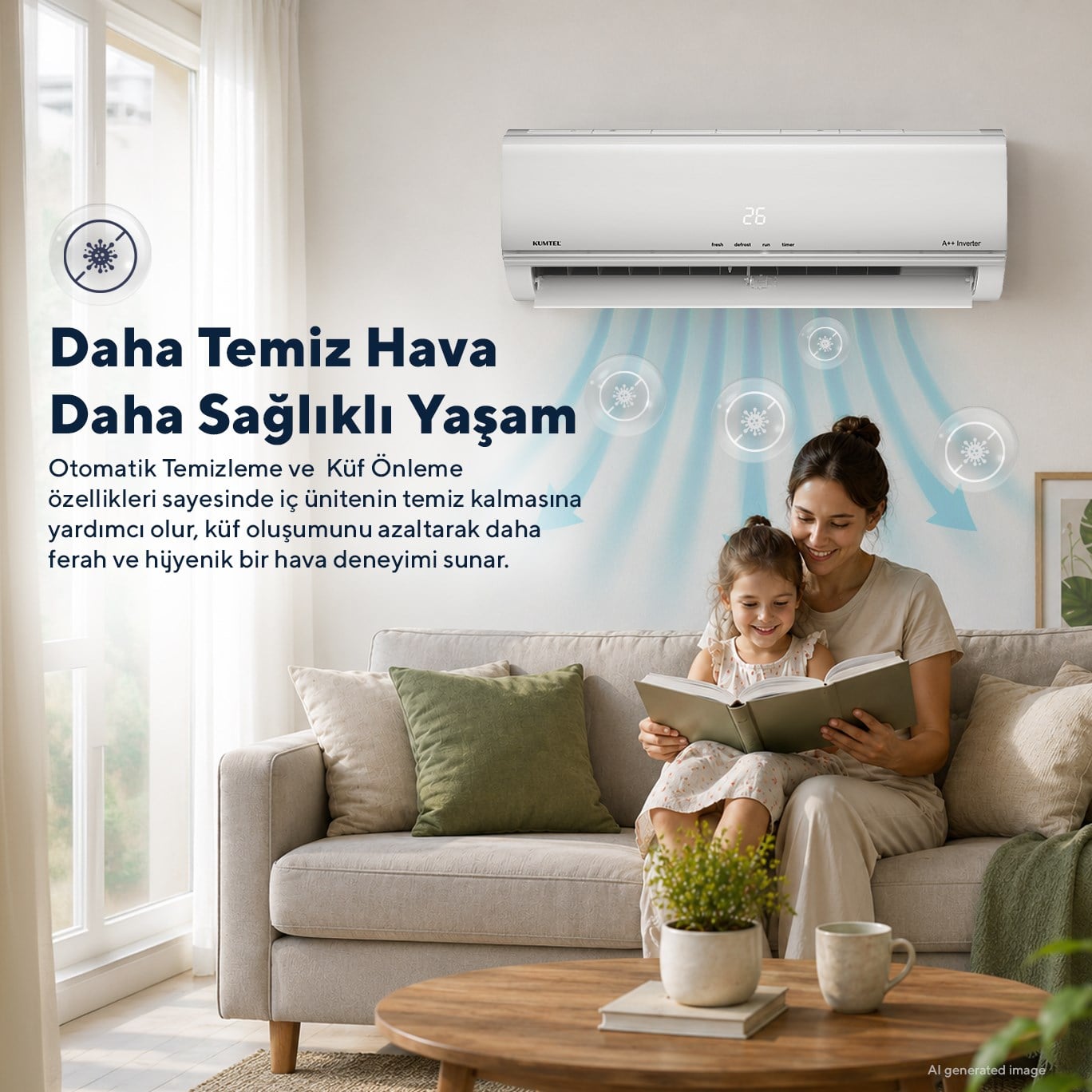 Kumtel Matsu KMSAC-18 18.000 BTU A++ Inverter Duvar Tipi  Split Klima (Montaj Dahil)