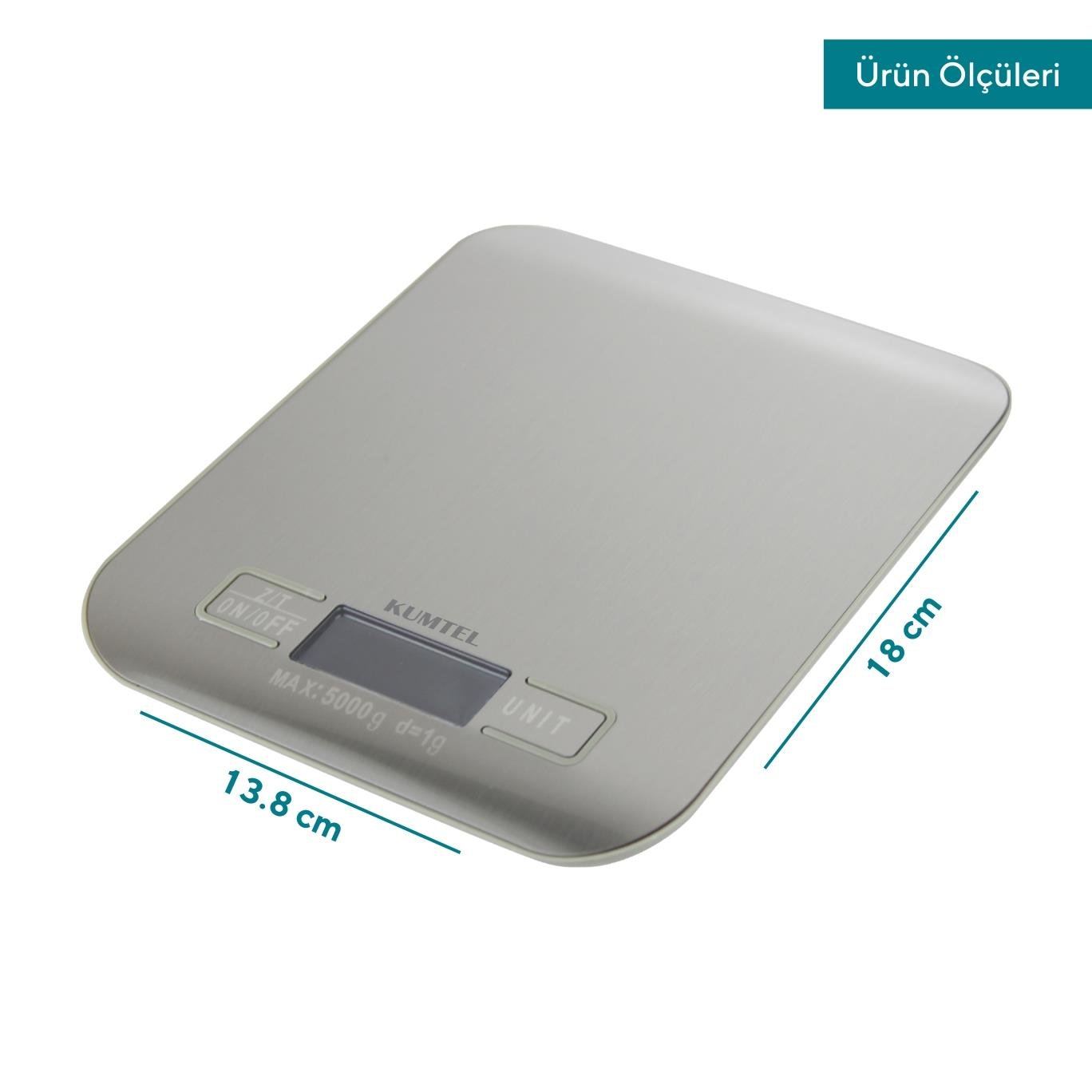 Kumtel Metal Dijital Mutfak Tartısı HKS-04