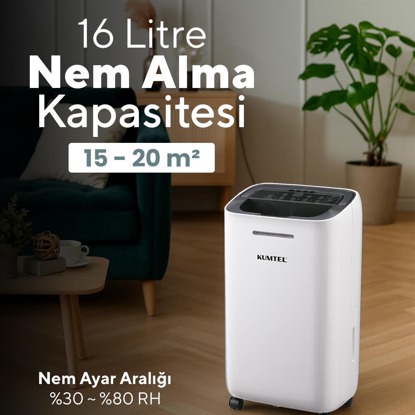 Kumtel Nem Alıcı ve Rutubet Giderici Cihaz HMHUM-01