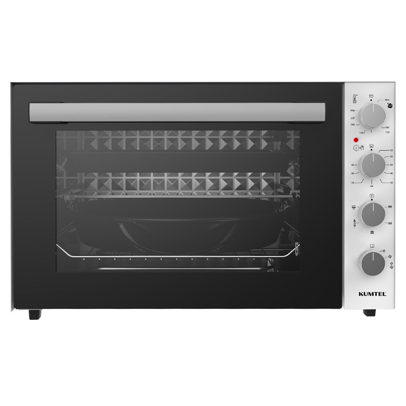 Kumtel Piliç Çevirmeli 71 Litre Midi Fırın LX-9645 Beyaz