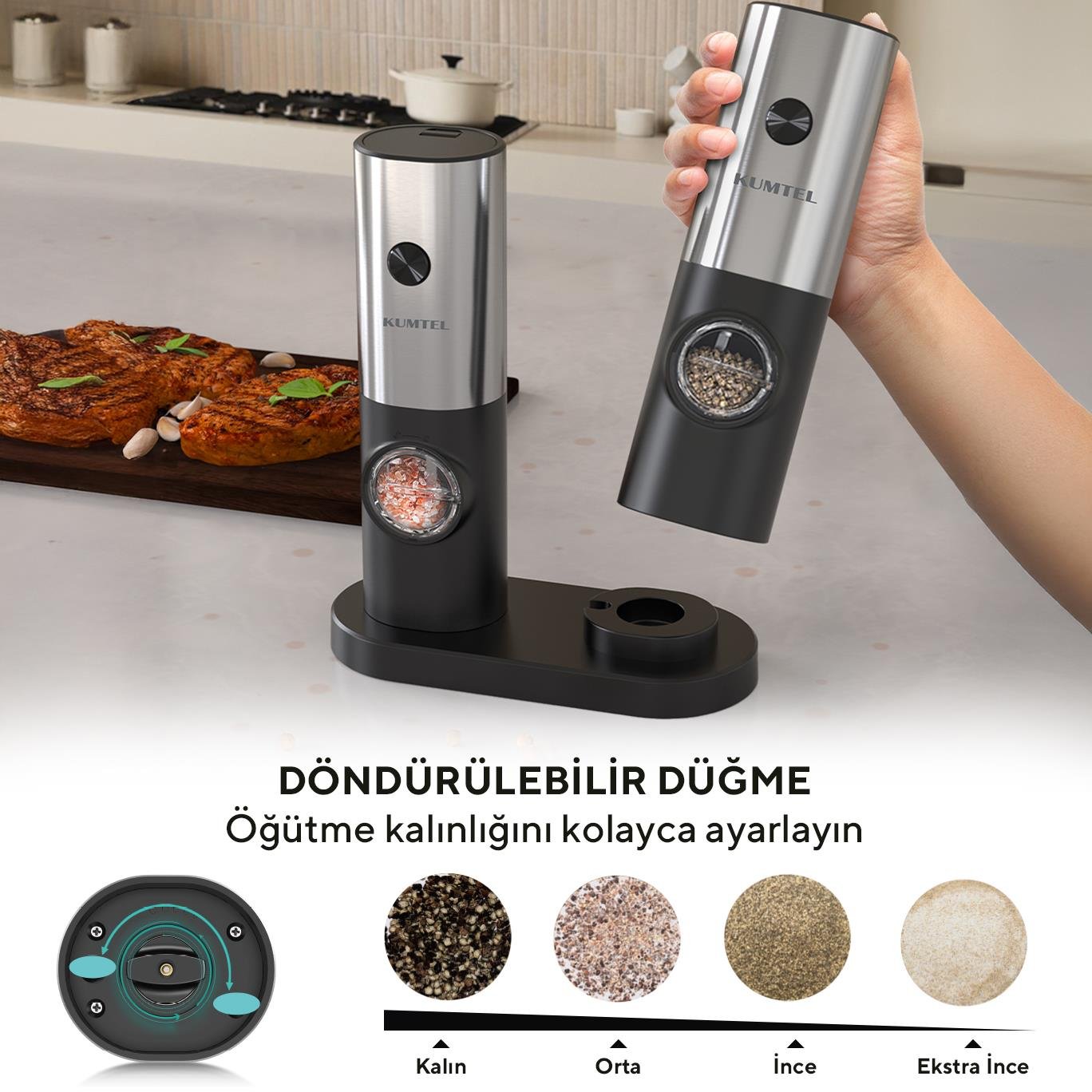 Kumtel Profesyonel Dijital Öğütücü HEGT-02