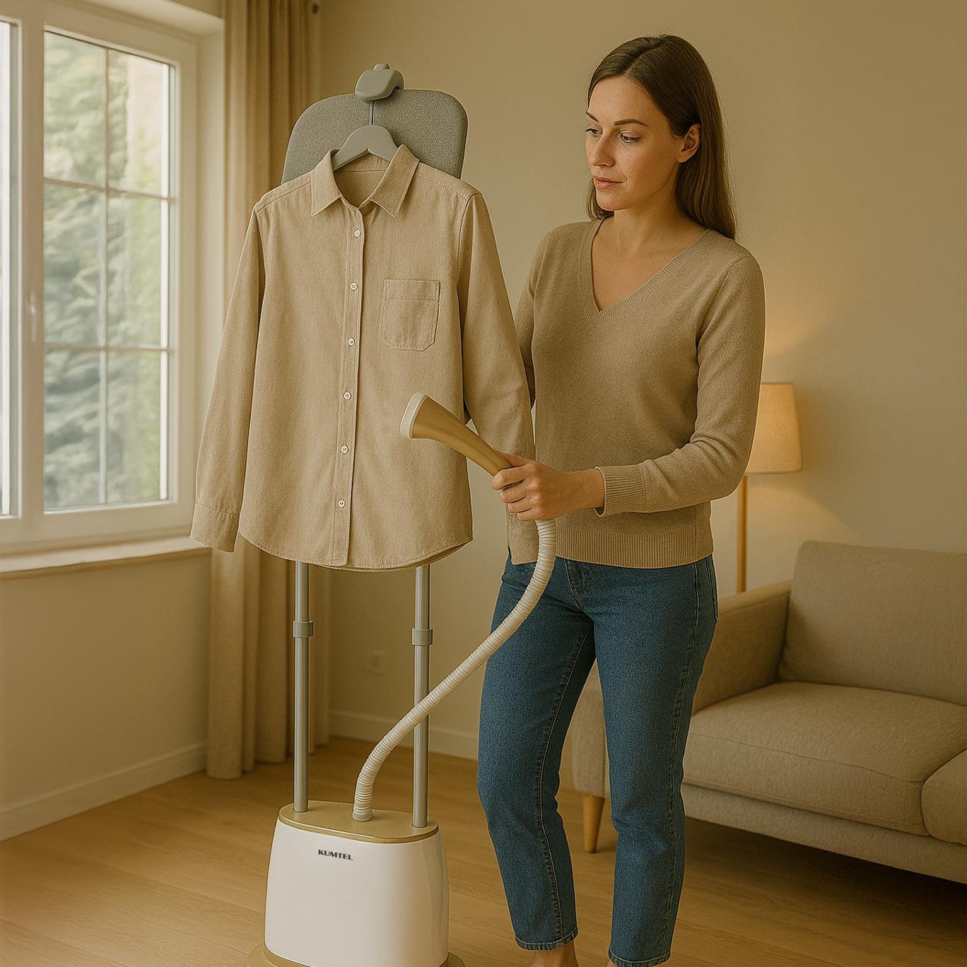 Kumtel Profesyonel Standlı Buharlı Kırışık Giderici HMGSP-05