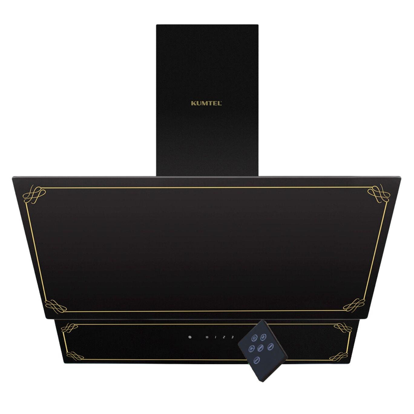 Kumtel Rustik Siyah Cam Ankastre Set