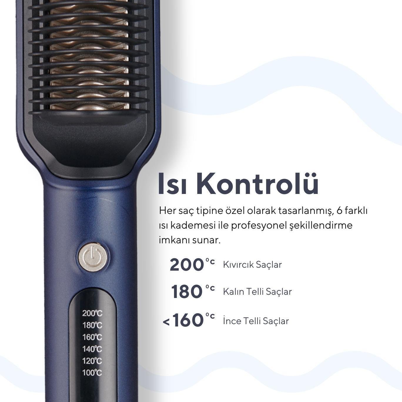 Kumtel Seramik Saç Düzleştici Fırça HHSB-01