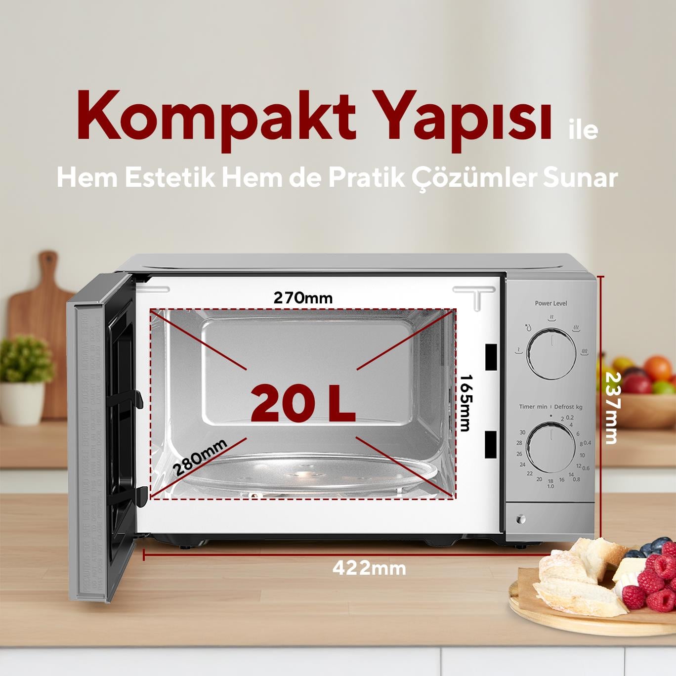 Kumtel Silver Mikrodalga Fırın HM-16