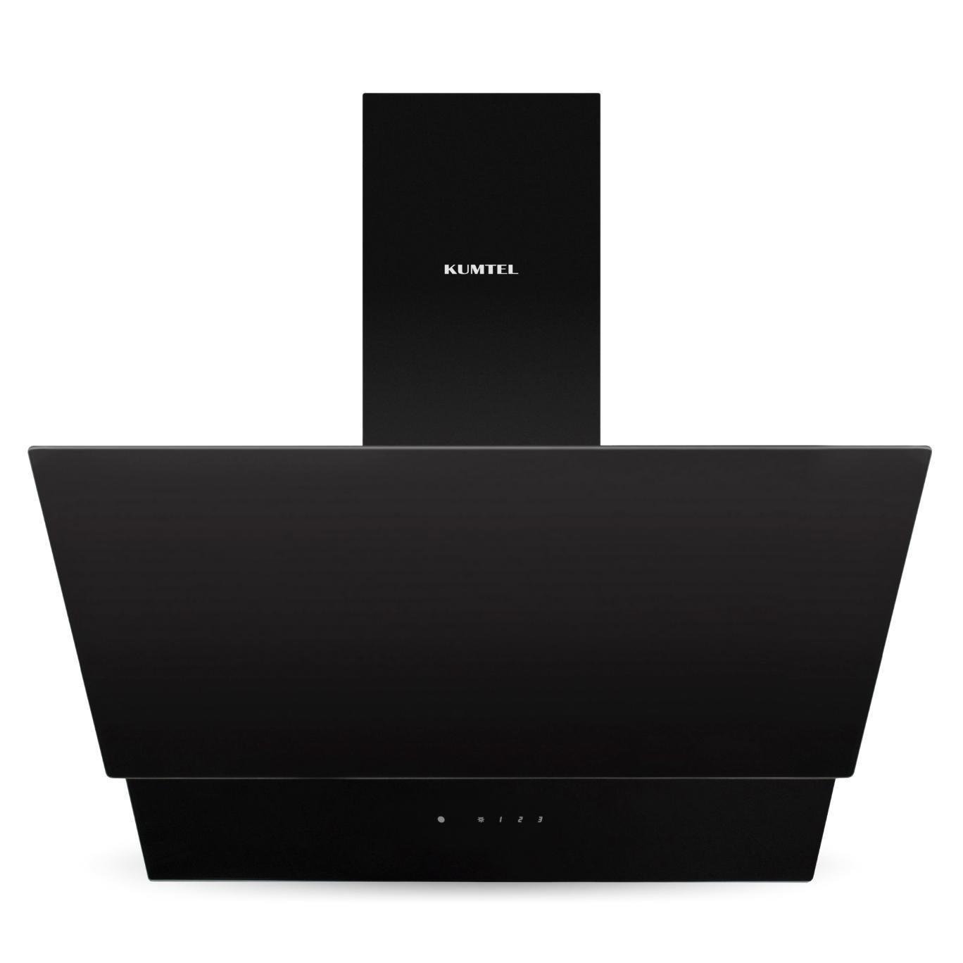 Kumtel Siyah Dokunmatik Cam Davlumbaz DA6-835