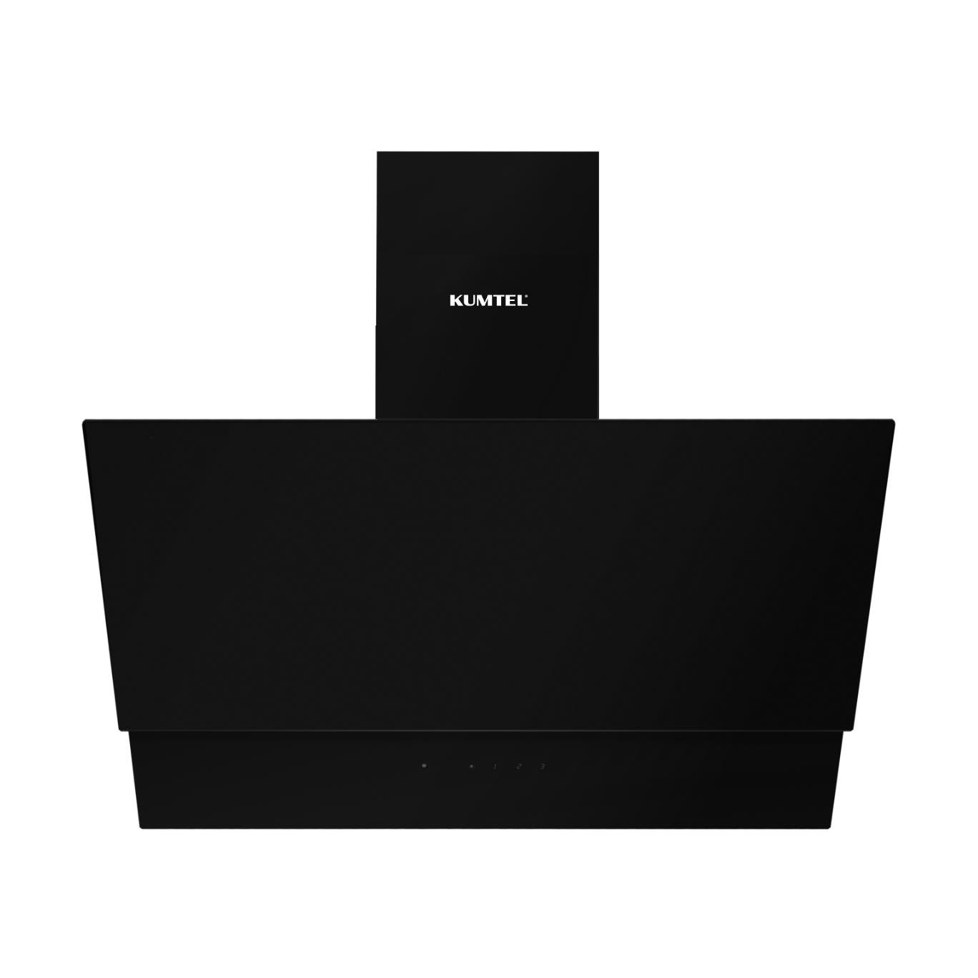 Kumtel Siyah Dokunmatik Cam Davlumbaz DA6-895