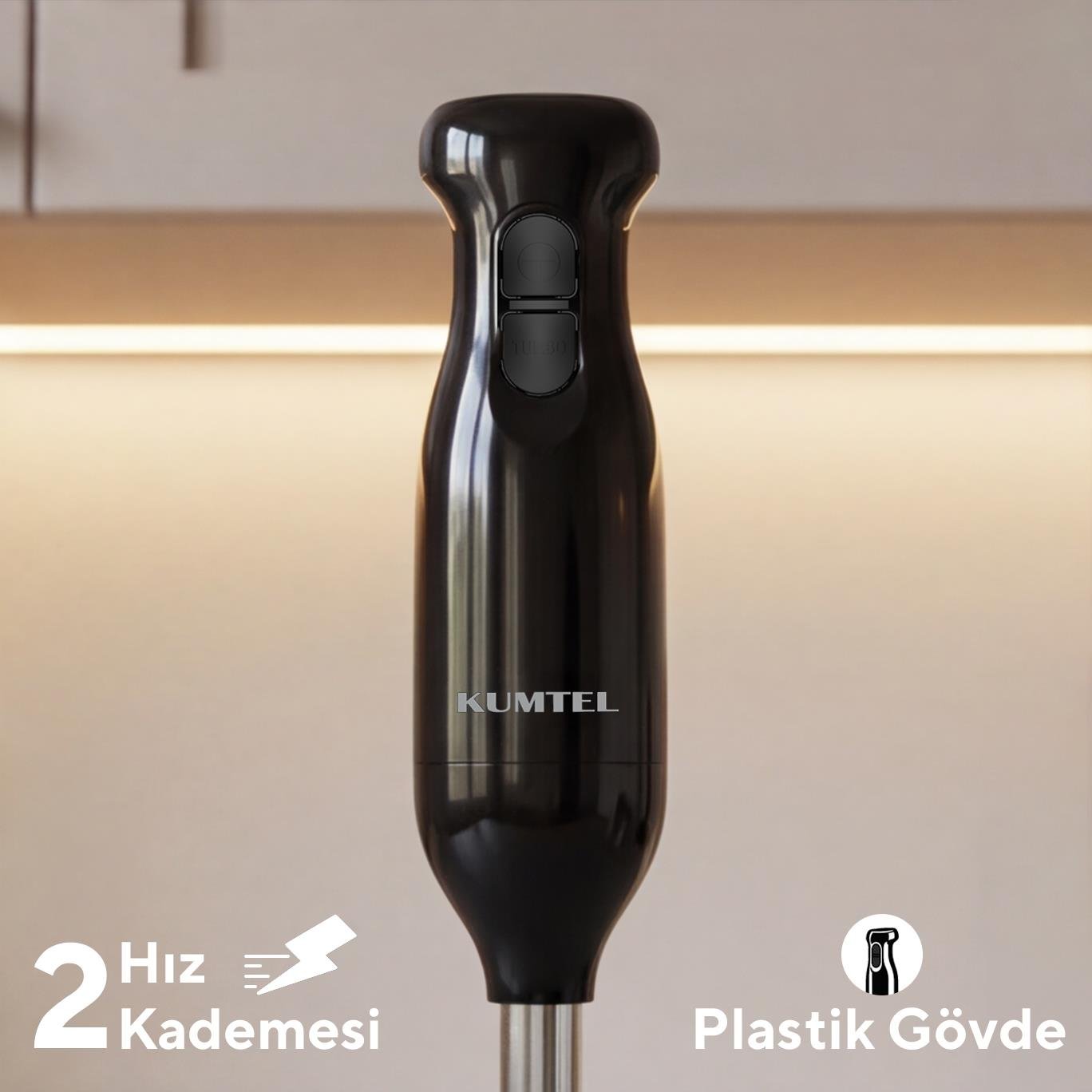 Kumtel Siyah El Blenderı HHB-12