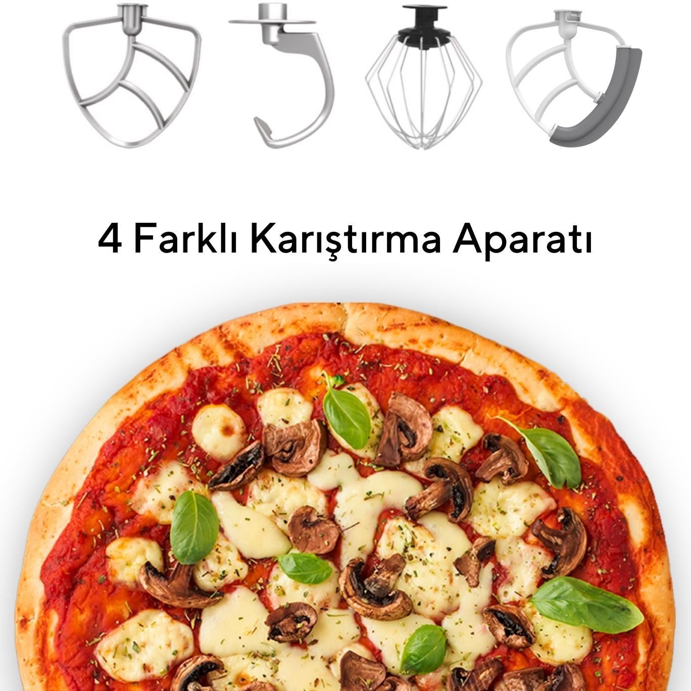 Kumtel Siyah Hamur Yoğurma Makinesi 