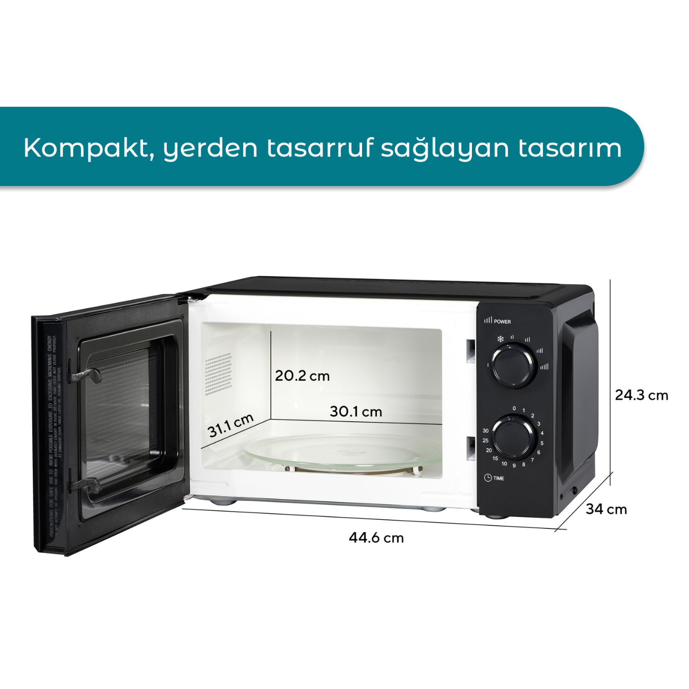 Kumtel Siyah Mikrodalga Fırın