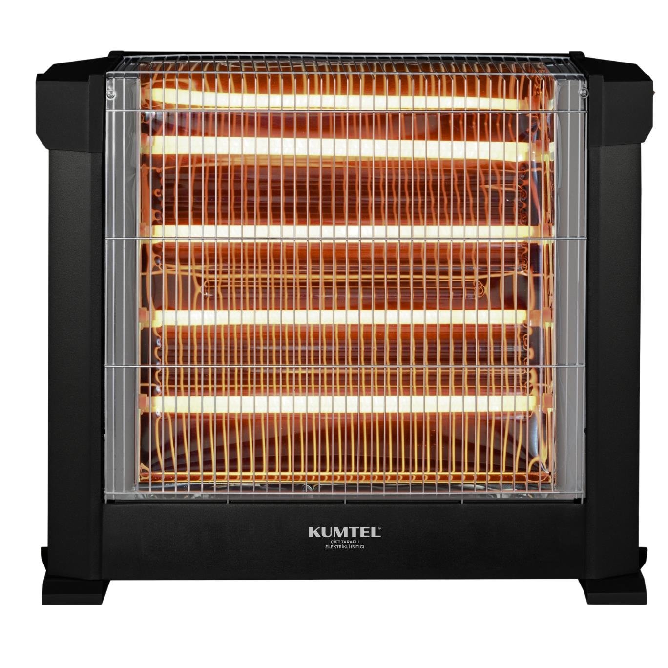 Kumtel Siyah Mini Şömine Isıtıcı  2200 W Ks-2760