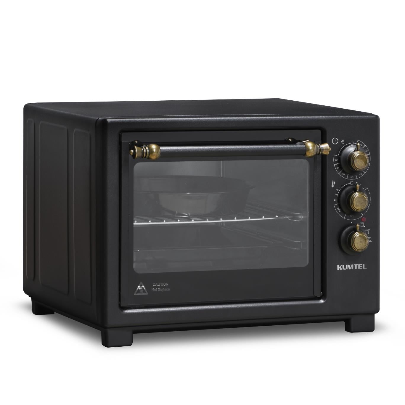 Kumtel Siyah Rustik 20 Litre Mini Fırın LX-8520