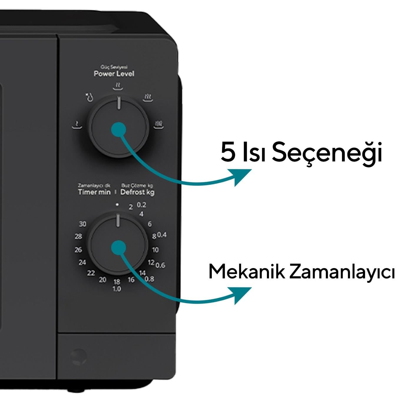 Kumtel Siyah Smartwave Inverter Mikrodalga HMIN-05