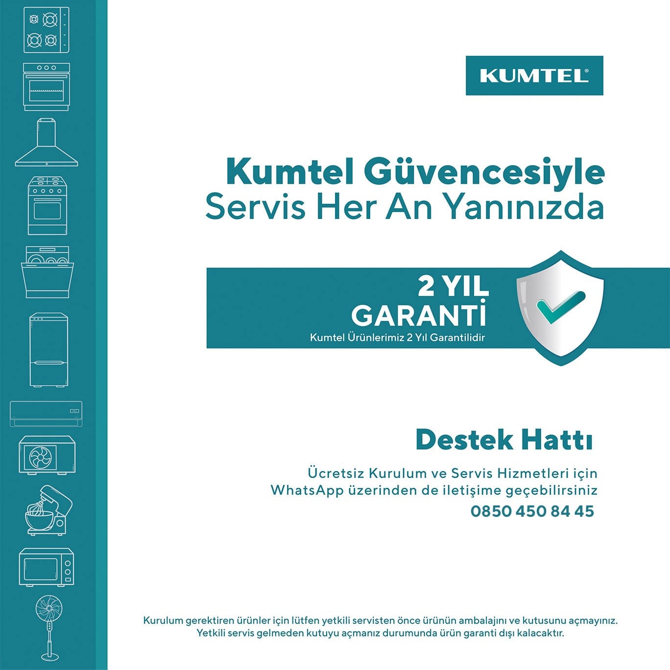 Kumtel Sugi KMSAC-12 12.000 Btu A++ Inverter Duvar Tipi Split Klima (Montaj Dahil)