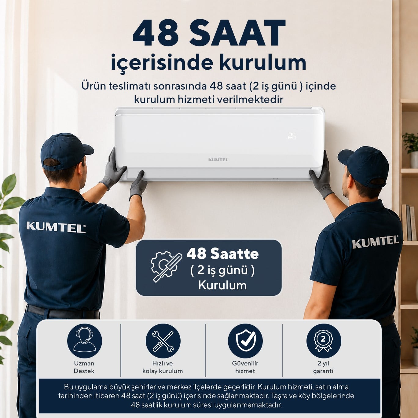 Kumtel Sugi KMSAC-18 18.000 Btu Inverter Duvar Tipi Split Klima