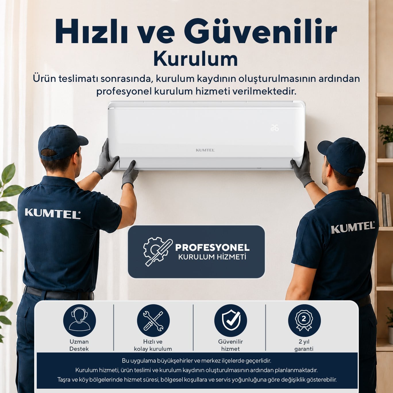 Kumtel Sugi KMSAC-18 18.000 Btu Inverter Duvar Tipi Split Klima