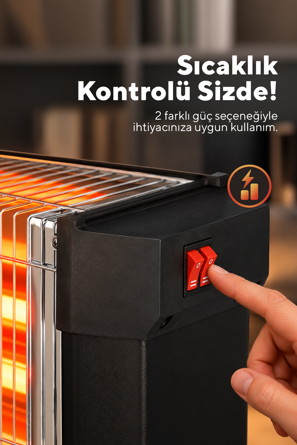 Zenon Çift Taraflı Isıtıcı 1800 W KS-2740