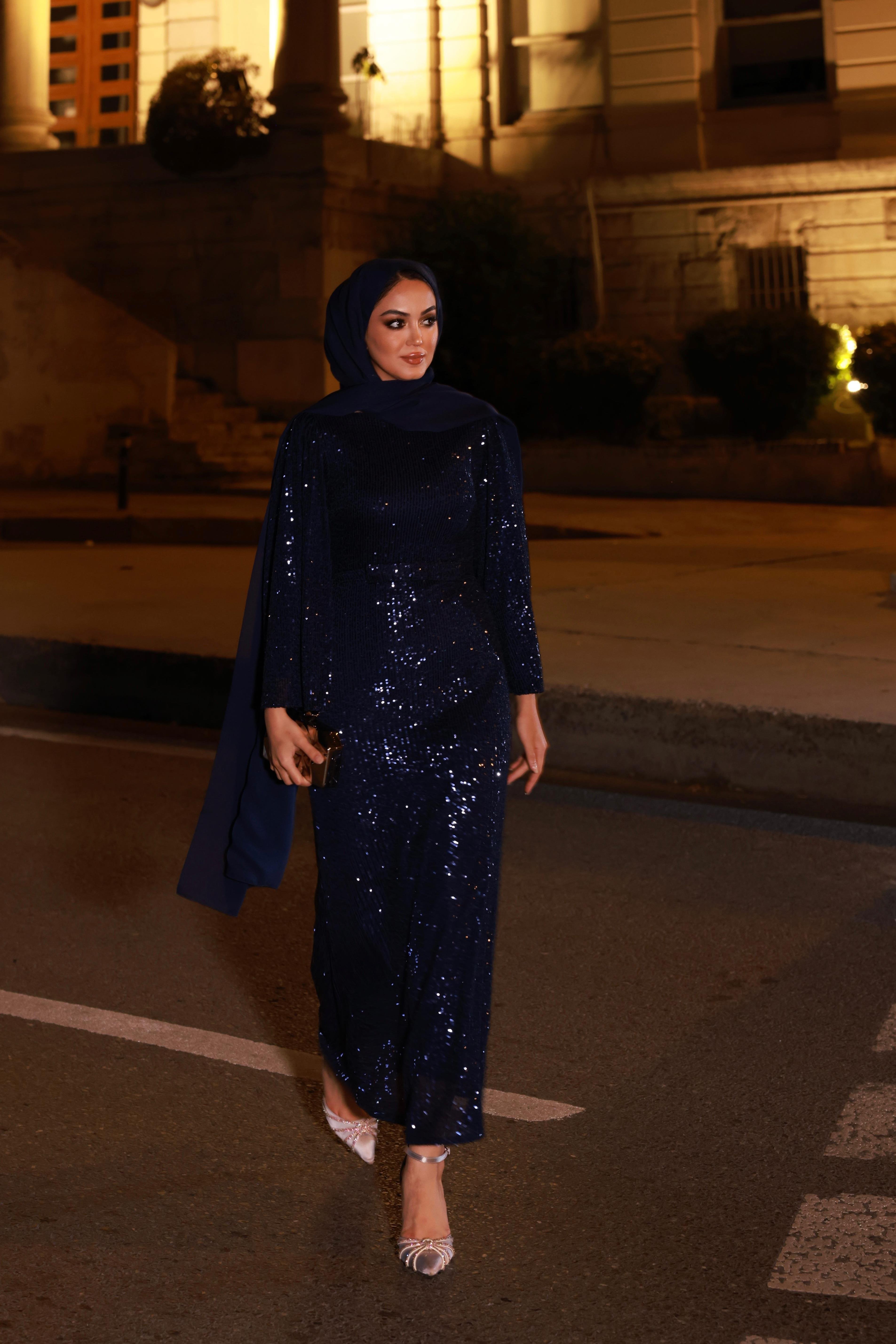 Mireva Payet Elbise Lacivert