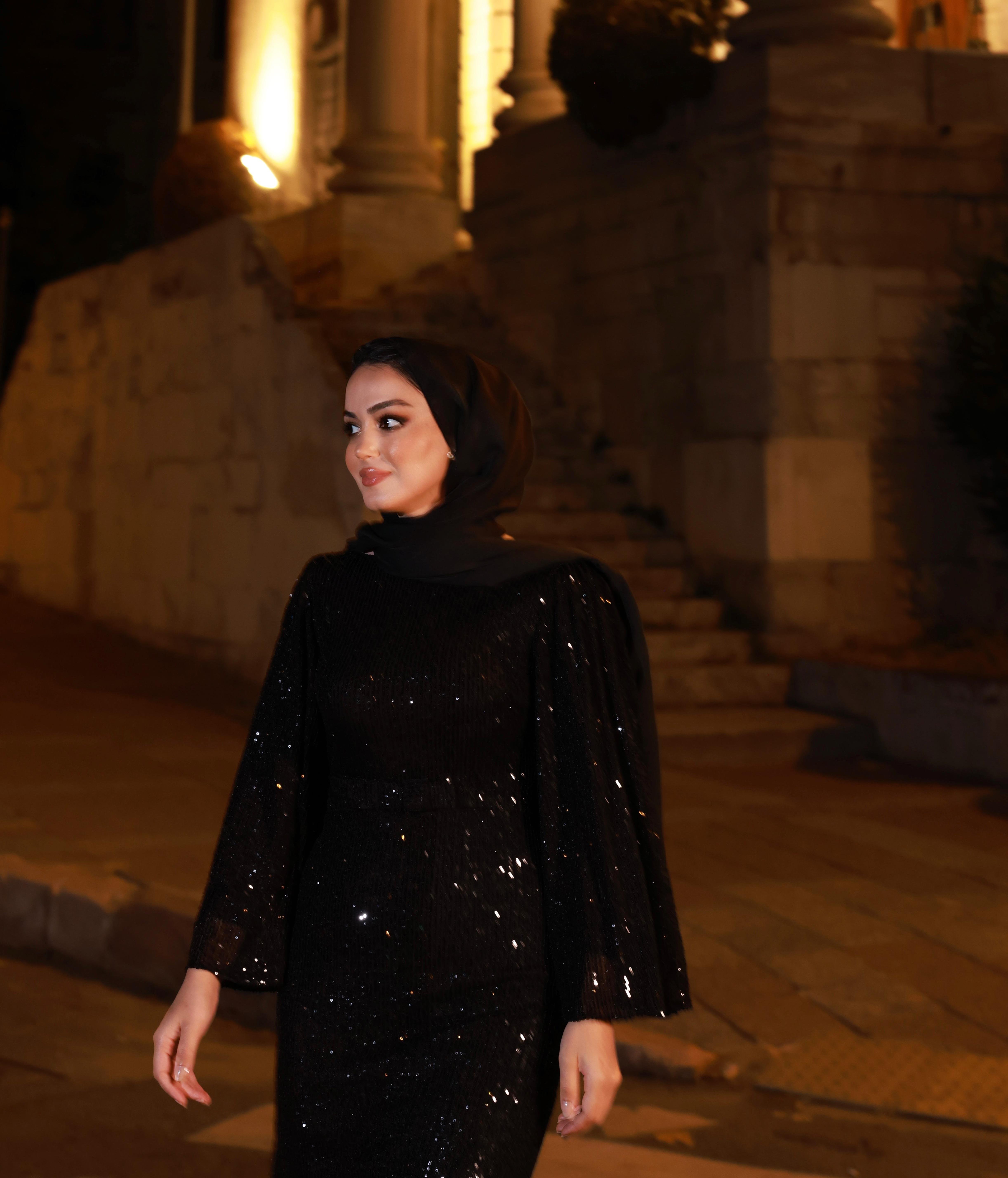Mireva Payet Elbise Siyah