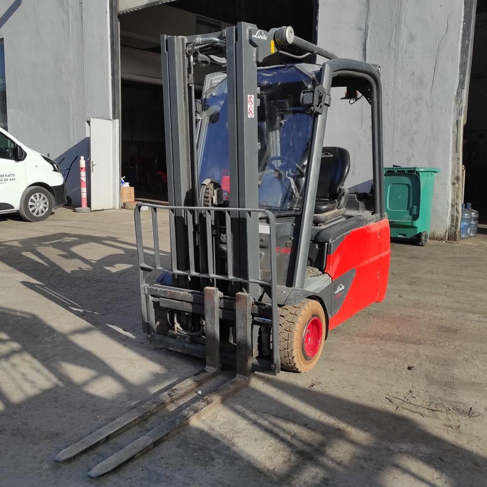 2016 Model LINDE E20L-386-02 Elektrikli Forklift (F9.8325)  [OPS]