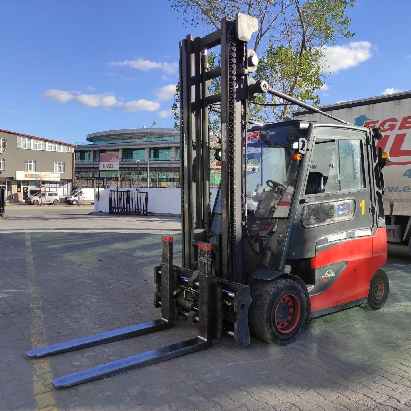 2017 Model LINDE E50/600HL-388 Elektrikli Forklift (F1.6107) 