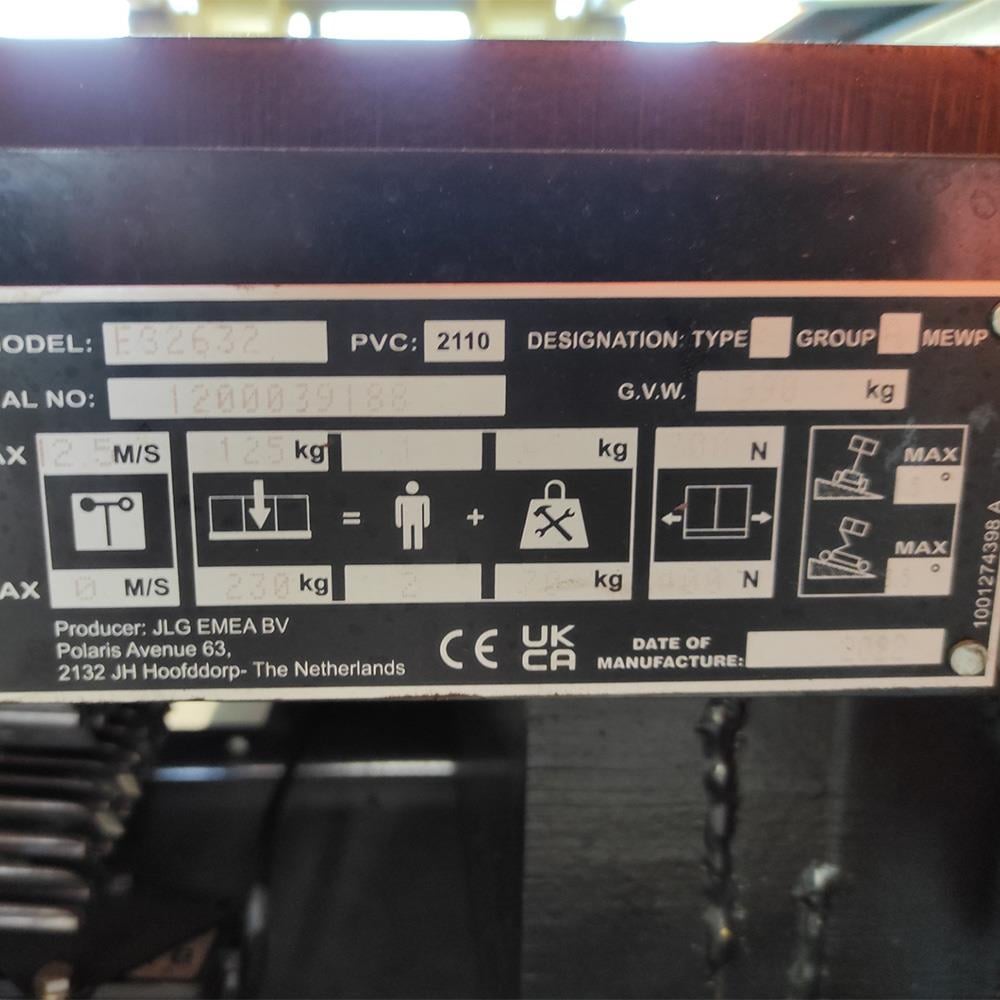 JLG 2632ES  Makaslı Platform Manlift 2022 Model (J1.8336)