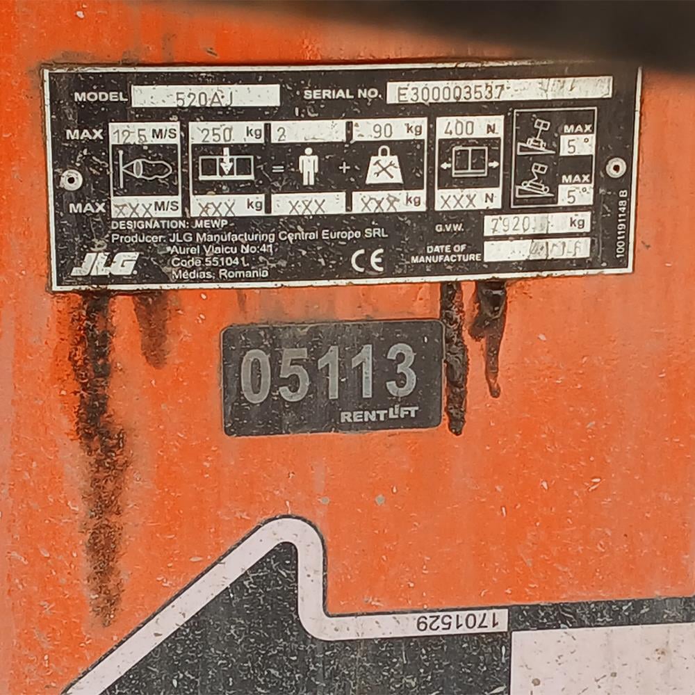 JLG 520AJ  Eklemli Platform Manlift (J1.5113)