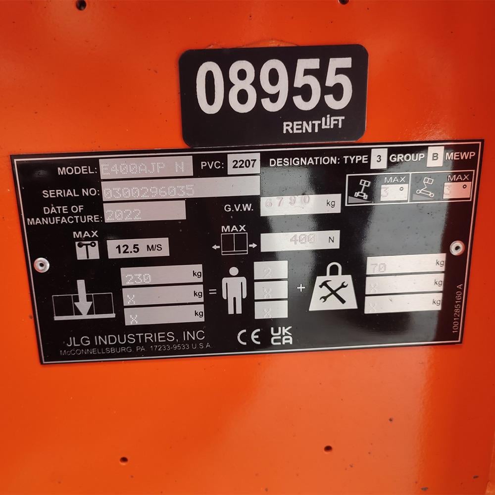 JLG E400AJPN  Eklemli Platform Manlift 2022 Model (J1.8955)